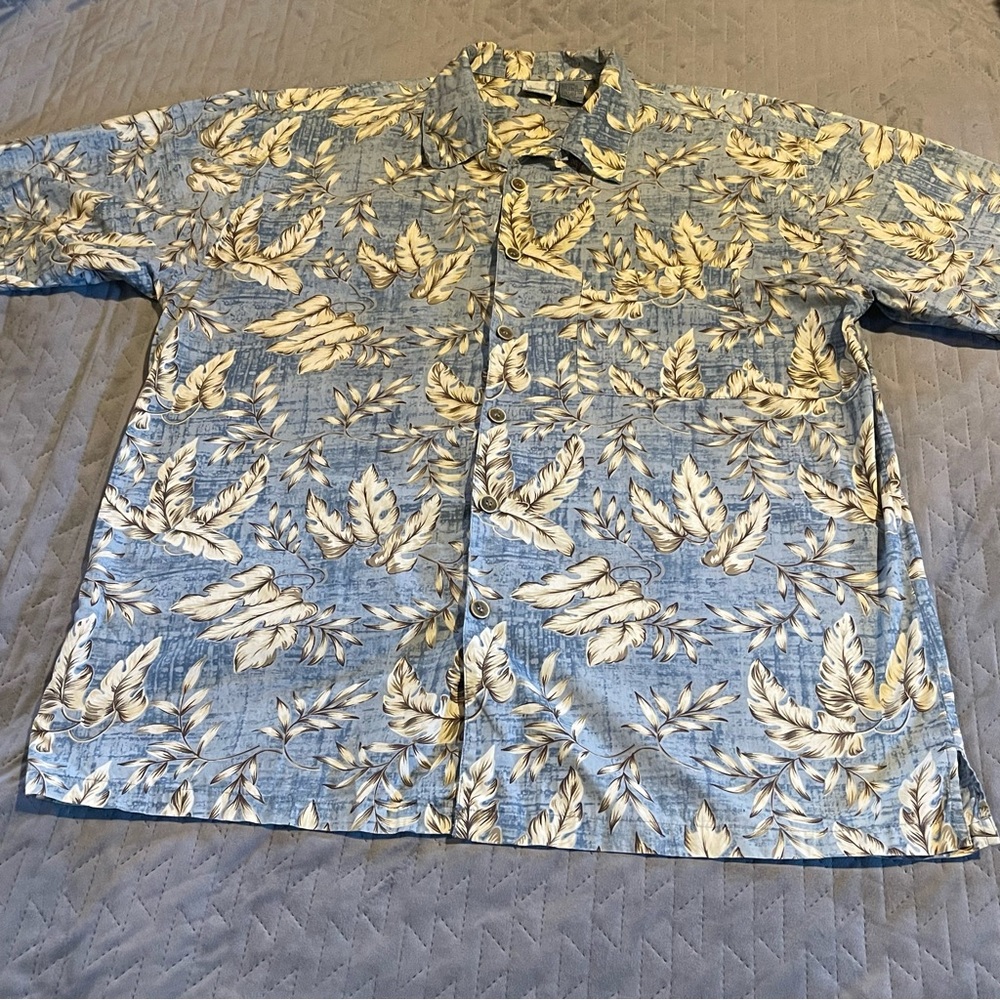 OP‎ sport s/s loop collar shirt mens size XL pre-owned condition